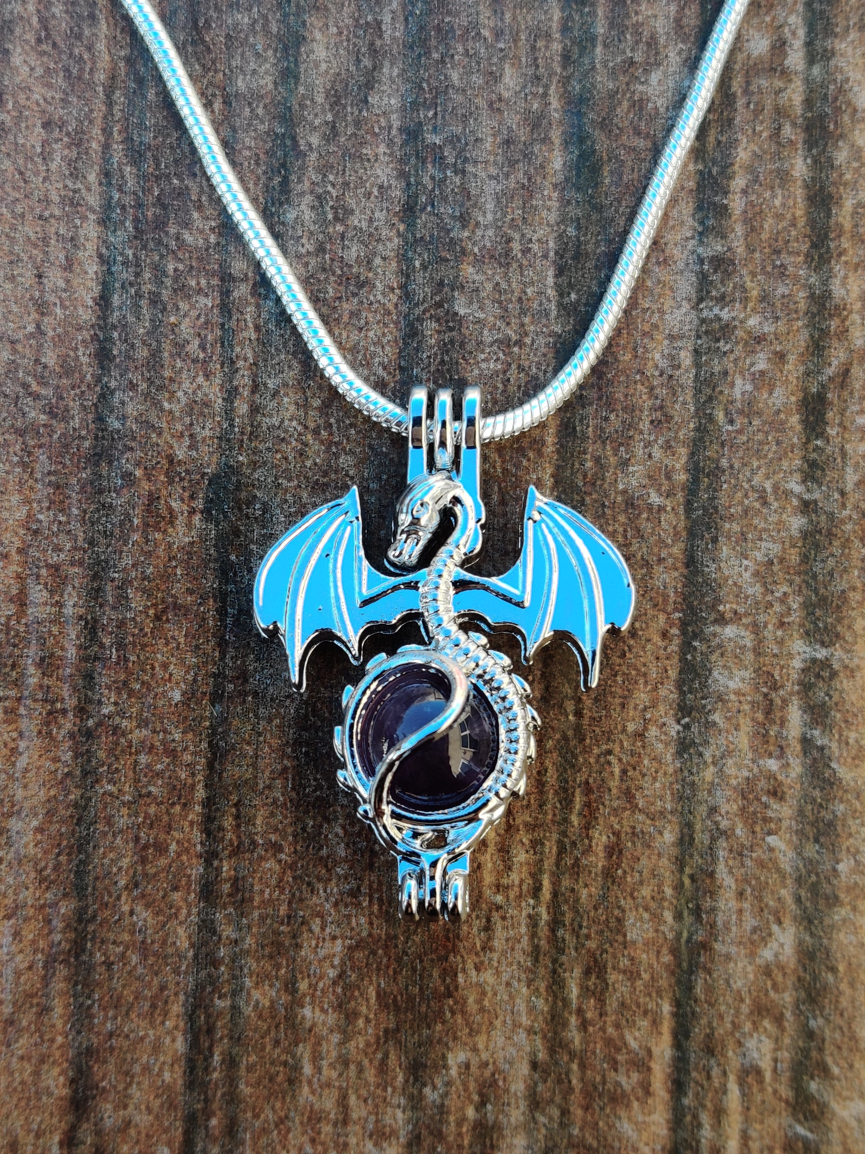 Amethyst Dragon Necklace